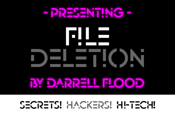 File Deletion Font - Preview 1