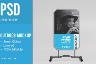 PSD Outdoor Stand Banner Mockups Graphic by sujhonsharma · Creative Fabrica