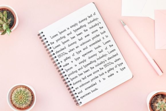 Planner Book Font PNG with transparent background - Preview 2