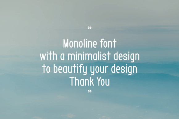 Prince Minimalist Font font preview - 2