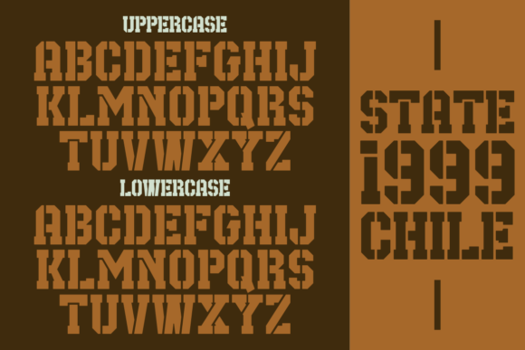 Roller Buck Font PNG with transparent background - Preview 1