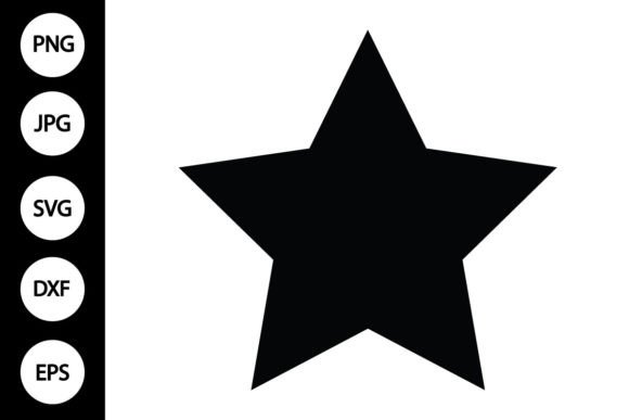 Star SVG, Star Silhouette Grafica Creazioni Di MYDIGITALART13