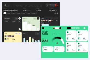 4 Dashboard in 1 Figma Template Graphic by artgalaxy · Creative Fabrica