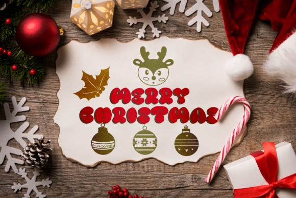 Christmas Cute Font - Preview 4
