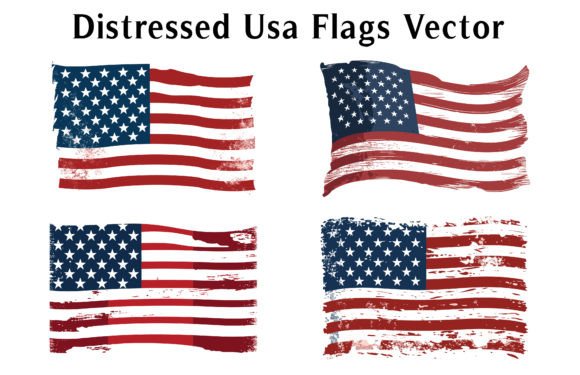 Distressed USA Flag Grunge Effect Vector Afbeelding Crafts Door Designs River