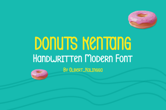 Donuts Kentang Font PNG with transparent background - Preview 1