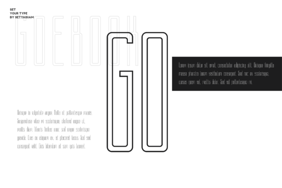Goebook Font - Preview 1
