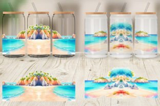 Glass Can Beach Landscape Graphic by Artnoy · Creative Fabrica