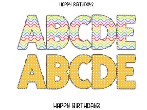 Happy Birthday Font - Preview 2