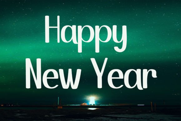 Happy Christmas Font - Preview 1