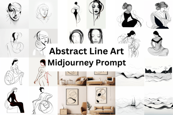 Midjourney Prompt for Abstract Line Art