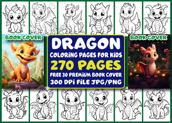 270 Dragon Coloring Pages for Kids