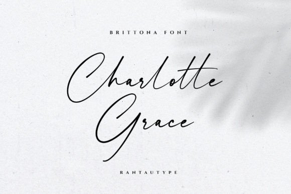 Brittona Font PNG with transparent background - Preview 1