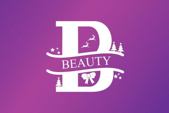 Christmas Lovely Monogram Font PNG with transparent background - Preview 1