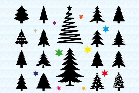 Christmas Tree SVG Bundle Silhouette
