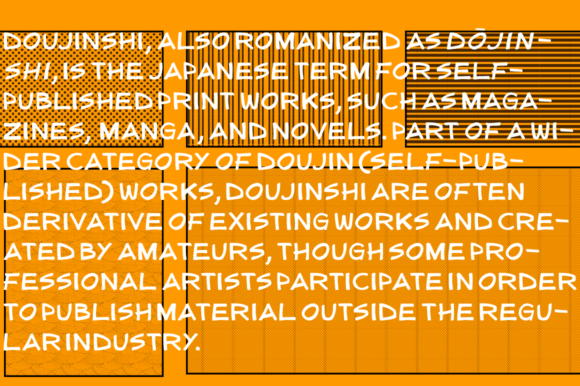 Doujinshi Sans - Regular Font PNG with transparent background - Preview 5