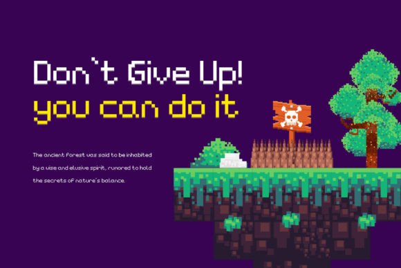 Lowres Pixel Font font preview - 4