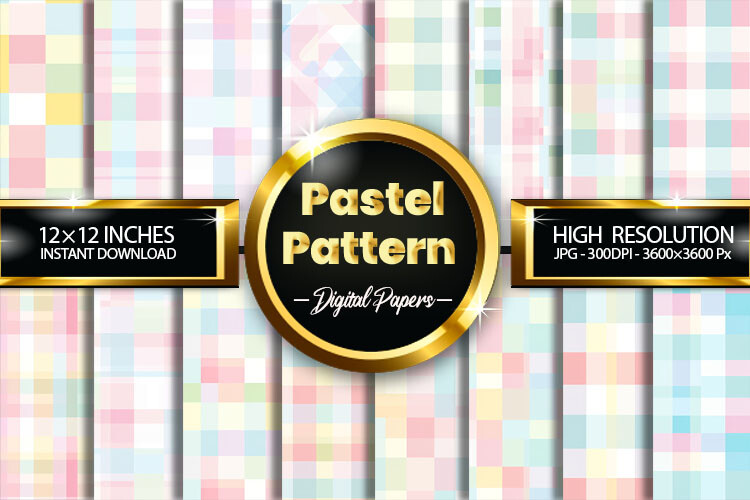 Pastel Pattern Digital Papers Graphic by Hurairagraphics · Creative Fabrica