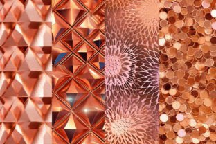 Rose Gold Luxury Digital Papers Graphic by BonaDesigns · Creative Fabrica