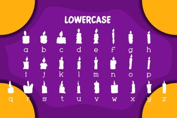 Scary Candle Font PNG with transparent background - Preview 4