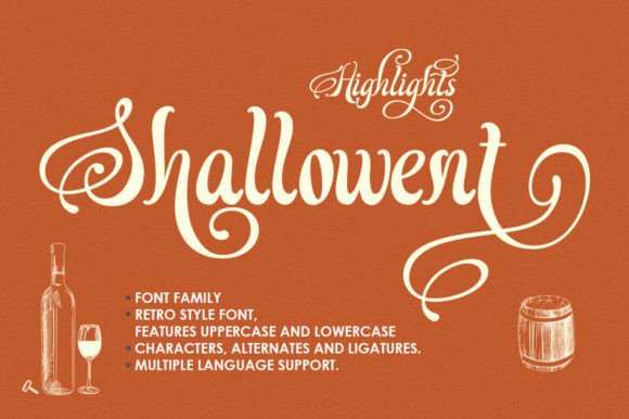 Shallowent Font PNG with transparent background - Preview 1