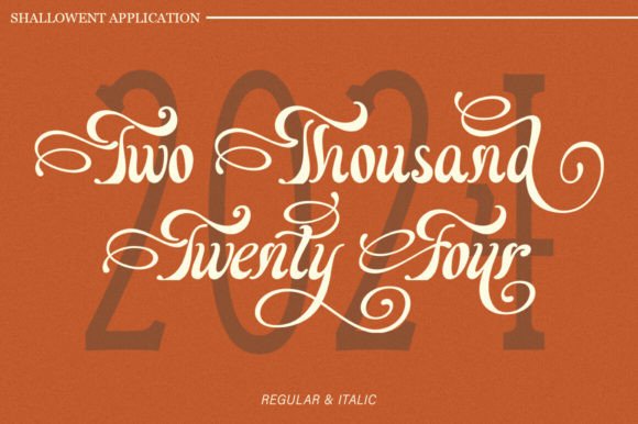 Shallowent Font PNG with transparent background - Preview 3