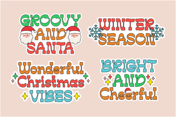 Smile Retro Font PNG with transparent background - Preview 1