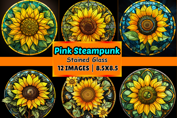 Sunflower Shop Stained Glass Graphic by Digital Art Studio · Creative ...