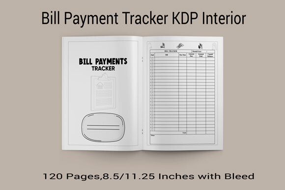 Bill Payment Tracker for KDP Graphic by Blessing's Of Almighty ...