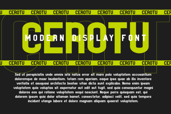 Cerotu Font - Preview 1