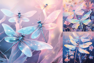 Dreamy Pastel Dragonfly Printable Images Graphic by Color Studio ...