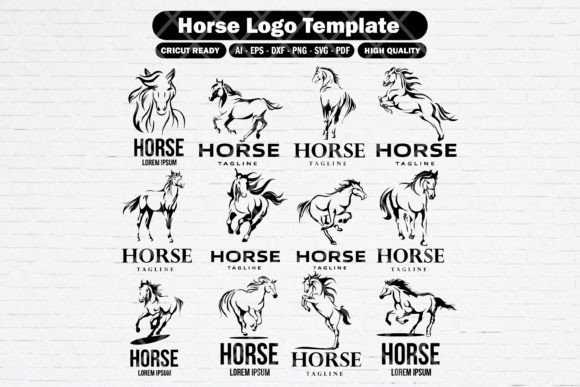 Horse Club Logo Design Bundle Graphic Logos By guavanaboy