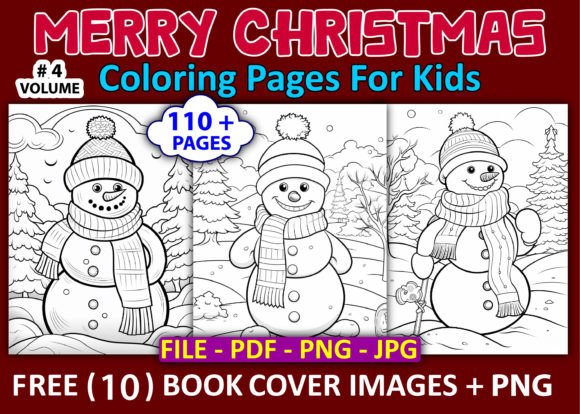 Merry Christmas Coloring Pages for Kids