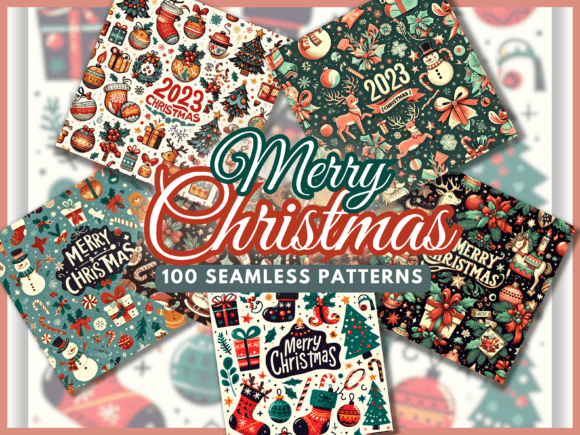 100 Merry Christmas Backgrounds Patterns