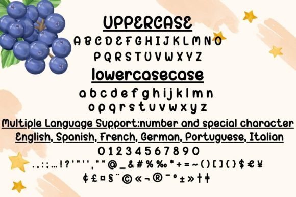 Blue Berries Font - Preview 4