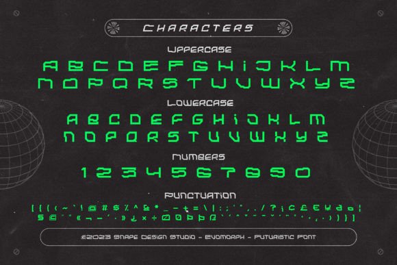 Evomorph Font - Preview 1