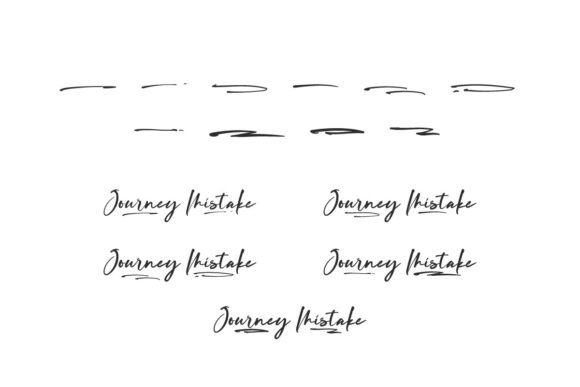 Journey Mistake Font PNG with transparent background - Preview 3
