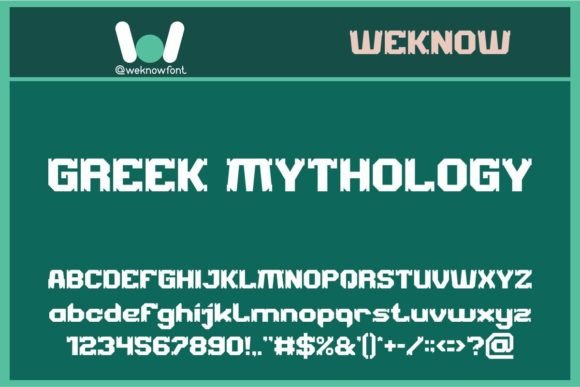 Minotaur Font PNG with transparent background - Preview 2