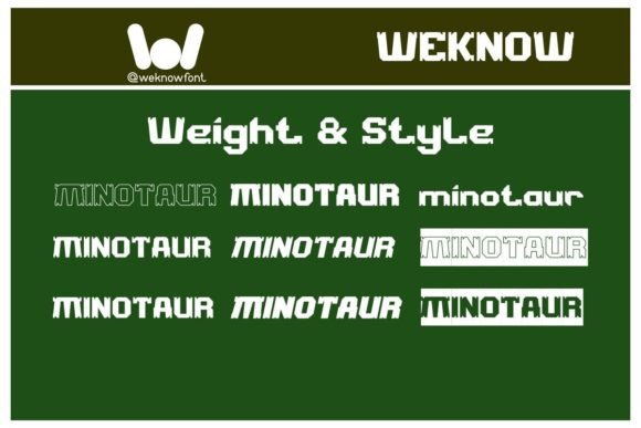 Minotaur Font PNG with transparent background - Preview 6