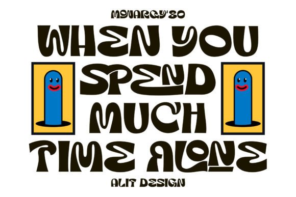 Monarqy Font PNG with transparent background - Preview 4