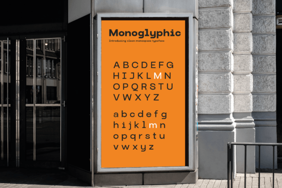 Monoglyphic Font font preview - 4
