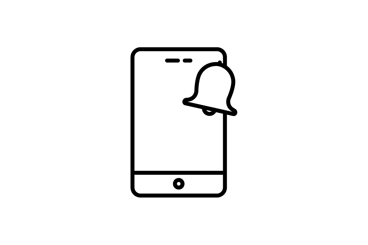 Notification Icon Graphic by asobahus · Creative Fabrica