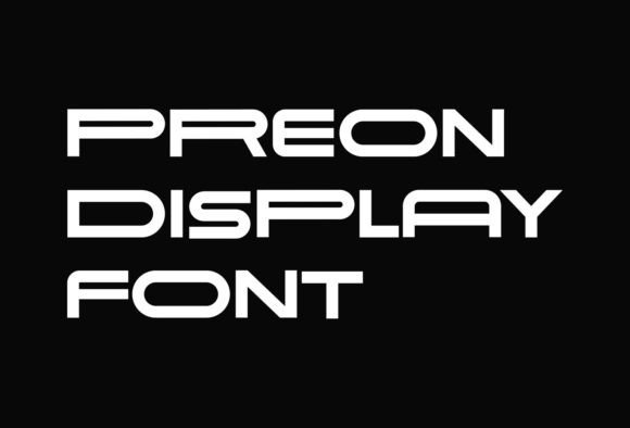 Preon Font PNG with transparent background - Preview 6