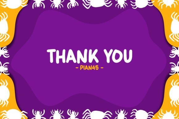 Scary Spider Font PNG with transparent background - Preview 5