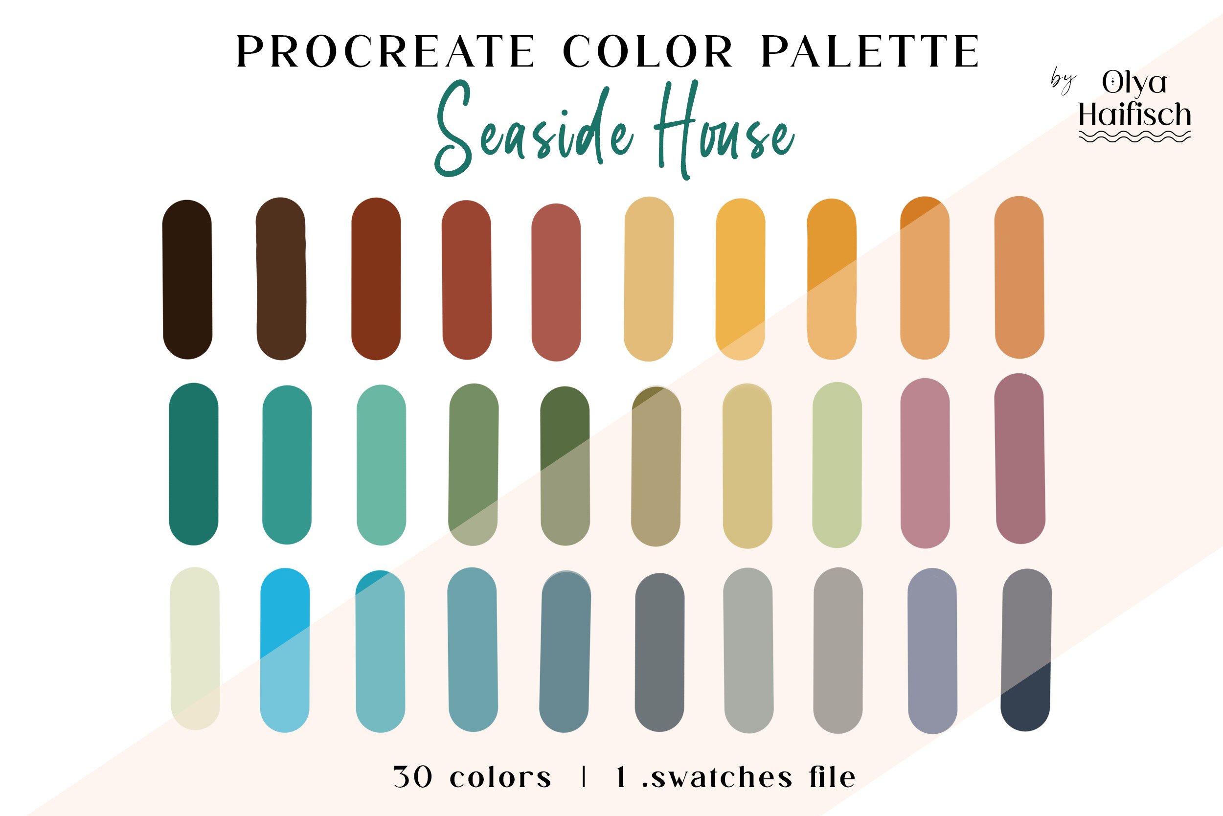 Trendy Colorful Procreate Color Palette
