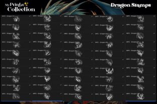 100+ Procreate Dragon Stamps Graphic by myprintscollection · Creative ...
