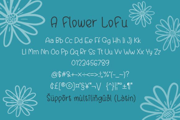 A Flower Book Lofu Font - Preview 1