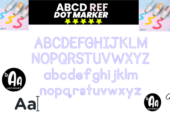 Abc Dot Marker Font - Preview 1
