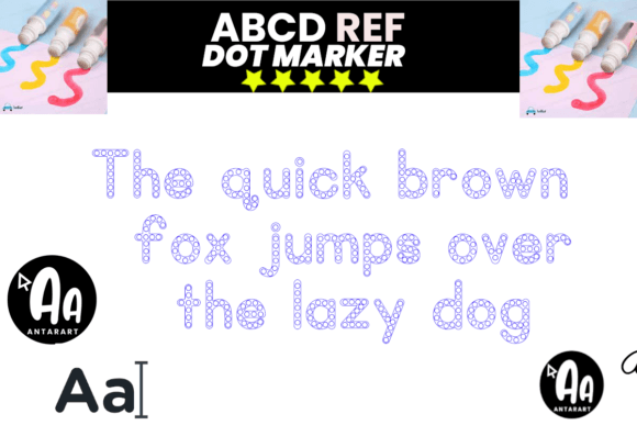 Abc Dot Marker Font - Preview 2