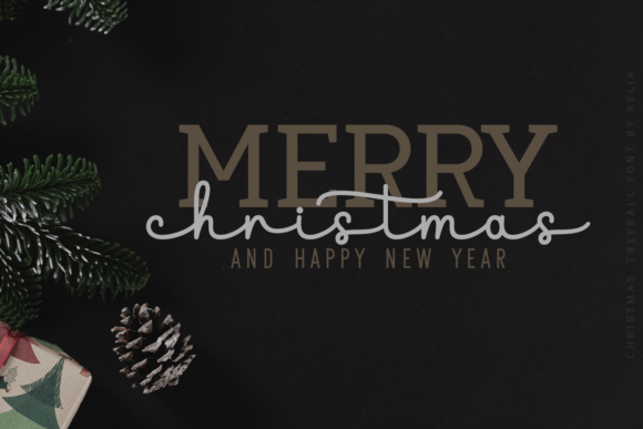 Christmas Treeball Font - Preview 3
